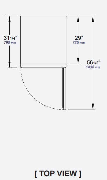 Reach In Swing Door Refrigerator Basr1