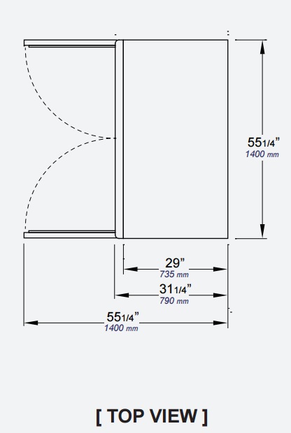 Reach In Swing Door Refrigerator Basr2